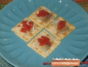 crostini carpaccio di orata