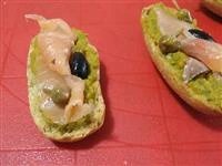 crostini fiori di zucca e salmone immagine 5