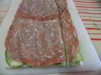 alberelli di Natale zucchine e salame immagine 7