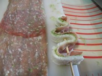 alberelli di Natale zucchine e salame immagine 9