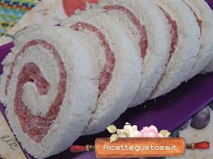 rotolini pan carre salame cotto di capra