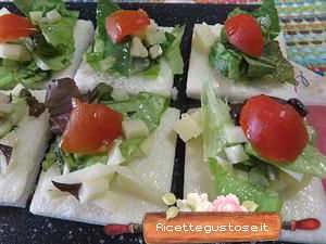 tartine maionese e cusiè in foglie di castagno ricetta