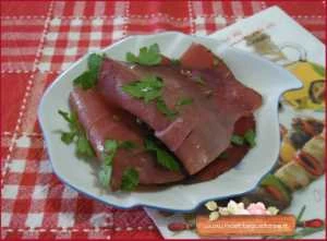 bresaola di tonno condita