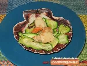 capesante zucchine grigliate ricetta
