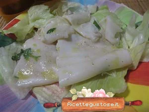 ricetta carpaccio di calamari