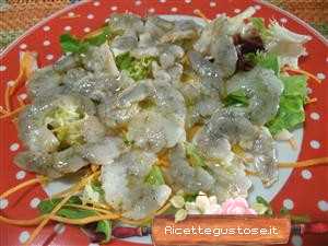carpaccio di mazzancolle ricetta