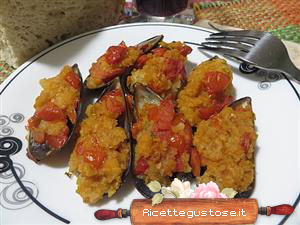 cozze gratinate pomodoro ricetta