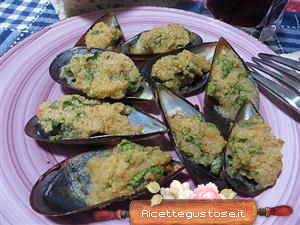 cozze gratinate