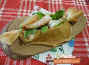 ricetta gamberoni argentini in guscio di pasta brick