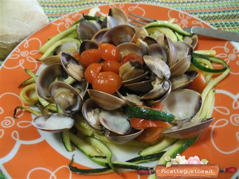 antipasto vongole e zucchine
