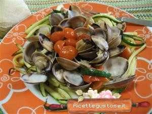 antipasto vongole e zucchine