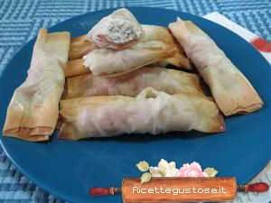 fagottini pasta fillo ricotta crema tartufata ricetta