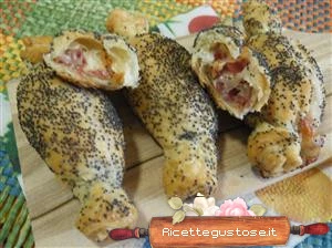 caramelle pasta sfoglia fontal prosciutto crudo gustose