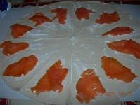 4 foto croissant pasta sfoglia al salmone