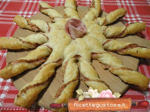 Raggi di sole con pasta sfoglia