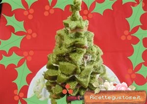 ricetta albero natale panettone gastronomico spinaci