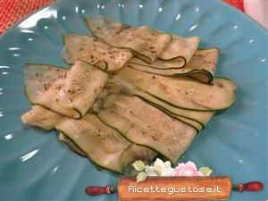 carpaccio di zucchine al elmongrass ricetta