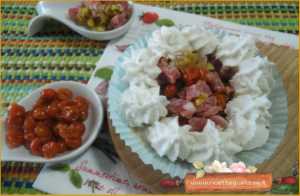 chesecake salati pistacchio ricotta di bufala pomodorini ribes