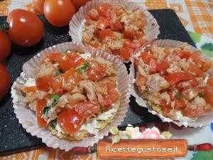 cheesecake salati tonno pomodori