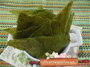 chips di polenta e spinaci ricetta