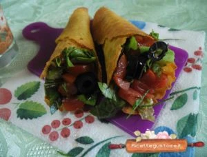 ricetta coni di cialda croccanti al tandoori masala