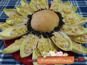 ricetta girasole indivia belga e tonno