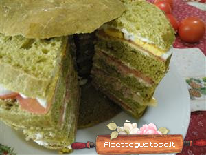 Panettone salato alle cime di rapa