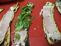 zucchine grigliate rucola cotto immagine 5