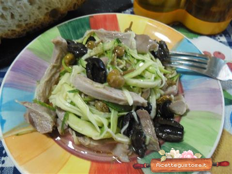 zucchine marinate pollo sott olio