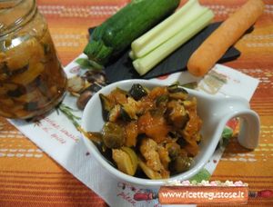 caponata zucchine fritte