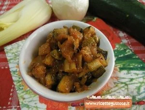 caponata di zucchine alla brace ricetta