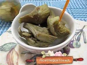 carciofini sott'olio al naturale ricetta