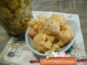 cavolfiore arancione sott olio