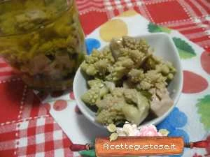 cavolfiore verde sott olio gustoso