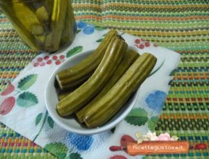 zucchine baby sott'olio ricetta