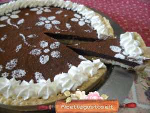 crostata al cioccolato doppio