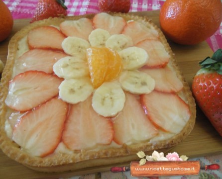 crostata light frutta crema pasticcera