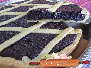 crostata nutella e castagne