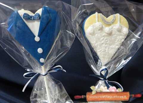 biscotti decorati pasta di zucchero uomo e donna
