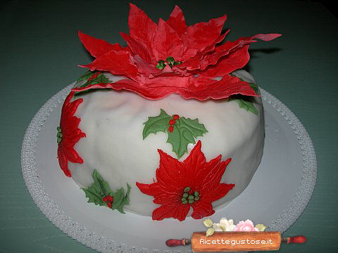 Pandoro Decorato Stelle Natale Pasta Di Zucchero