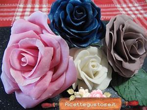 Rose gum paste