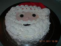 Dolci A Forma Di Babbo Natale.Torta Decorata Con Viso Di Babbo Natale