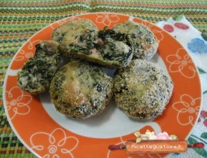 polpette di cicoria pancetta cotta e caciotta