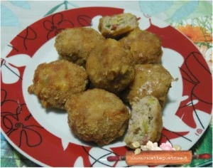 polpette peperoni bianchi pecorino alle olive