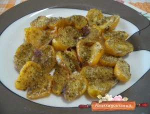 pomodorini perino indico gratinati all'origano variegato ricetta
