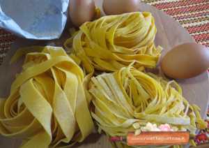 fettuccine tagliatelle pappardelle fatte in casa