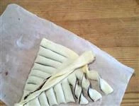 6 foto albero di natale pasta sfoglia e nutella