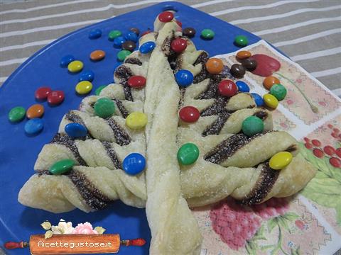 Albero Di Natale Pasta Sfoglia E Nutella.Ricetta Albero Di Natale Pasta Sfoglia E Nutella