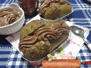 babà semi di papavero caffè panna nutella ricetta