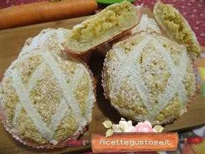 crostatine carote e mandorle facili